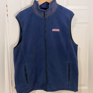 VINEYARD VINES Large fleece men’s blue vest